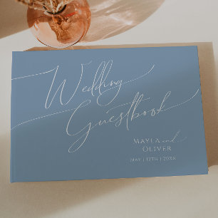 Guión caprichoso Libro de visitas del Boda azul