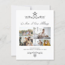 Guión casual 5 fotos Ornate Moving Invitación