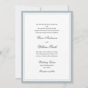 Guión clásico Invitación de matrimonio para ambos
