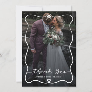 Guión de agradecimiento Boda Foto Lindo lazo Coraz
