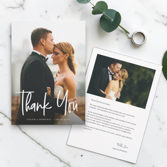 Guión de agradecimiento de boda de foto simple mod (Subido por el creador)