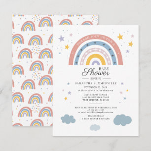 Guión de agua del arcoiris del Boho Baby Shower
