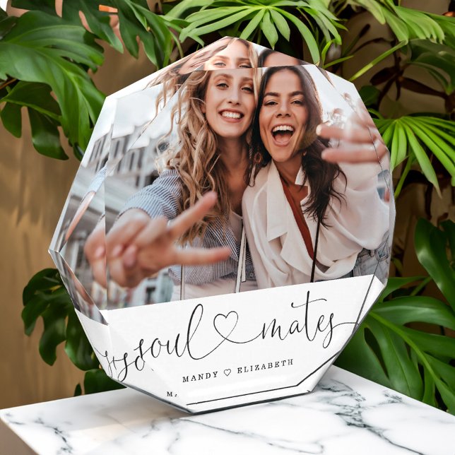 Guión de alma | Mejor foto de regalo de amigos Kee (Soulmate Script | Best Friends Gift Photo Keepsake)