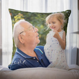 Guión de amor de almohada de la foto del abuelo