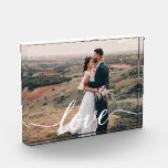 Guión de Amor de Boda Regalo de Foto Personalizado<br><div class="desc">Amor Capturado Eternamente: Escritura de Amor de Boda Regalo de Foto Personalizado</div>