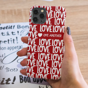Guión de amor rojo moderno Inspirador contra Funda