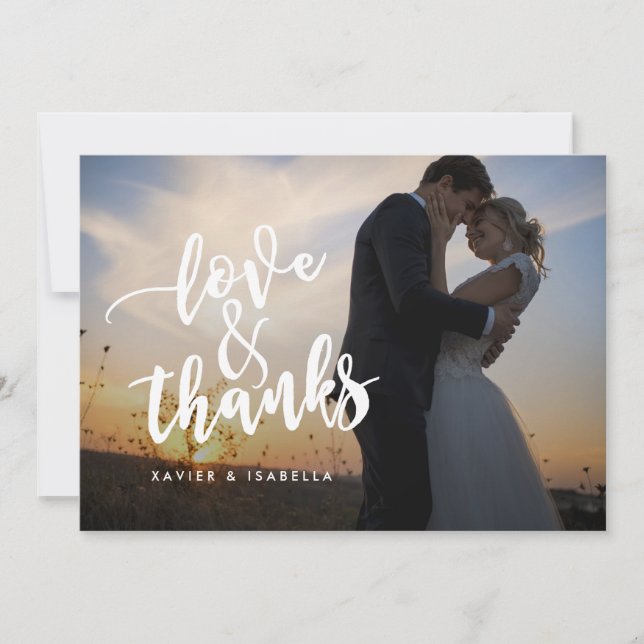 Guión de amor y agradecimiento | Tarjeta de agrade (Anverso)