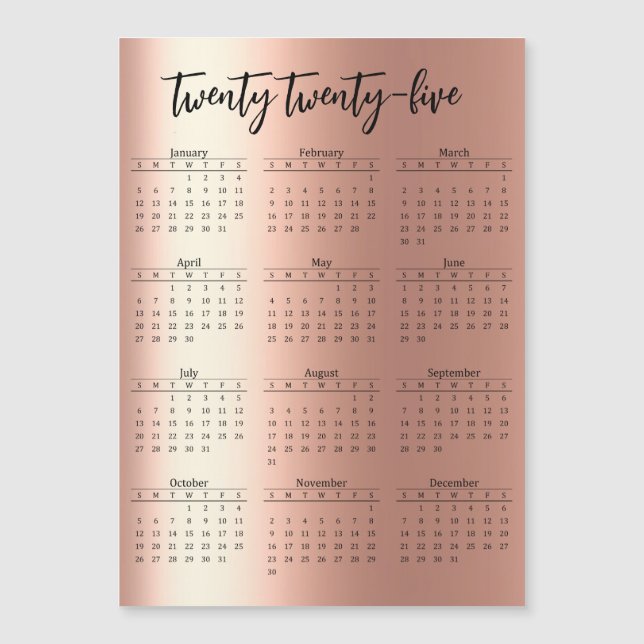 Guión de aspecto Metalizado de 2025 (Anverso)