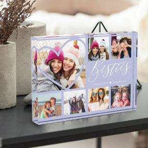 Guión de Besties 7 Foto Mejor Amigos Collage Heart