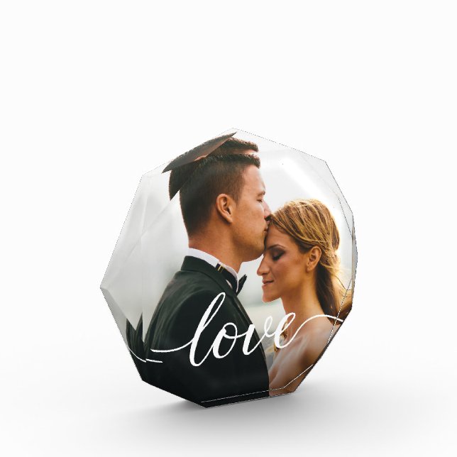 Guión de boda de amor Foto personalizada (Izquierda)