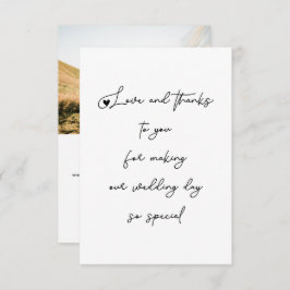 Guión de boda de amor y agradecimiento único Foto