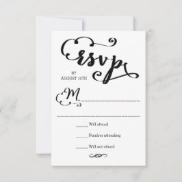 Guión de boda - Tarjeta de respuesta RSVP