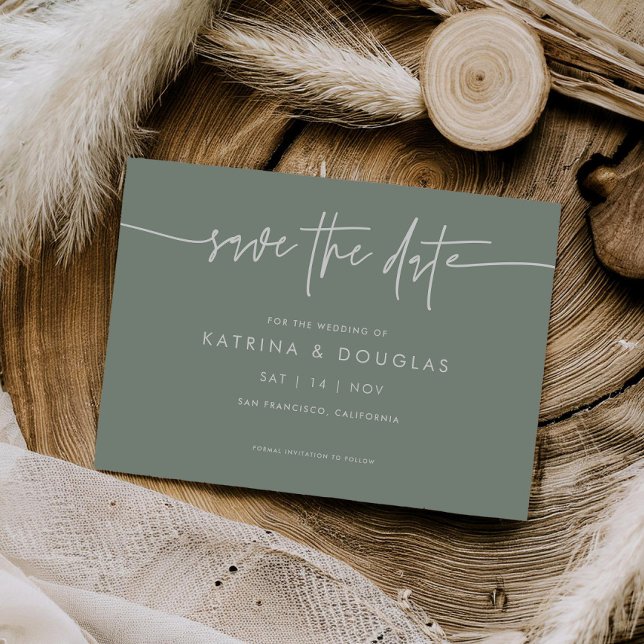 Guión De bonito Guardar La Invitación Boda De Fech (Subido por el creador)