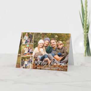 Guión de broche Feliz Navidad Familia 4 Fold Fold