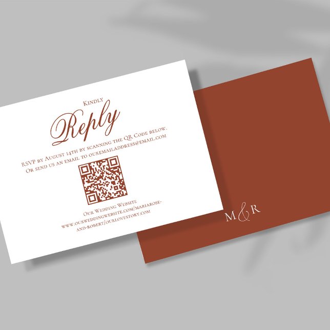Guión de caligrafía de Borgoña RSVP Elegante (Elegant burgundy wine calligraphy script RSVP card. )
