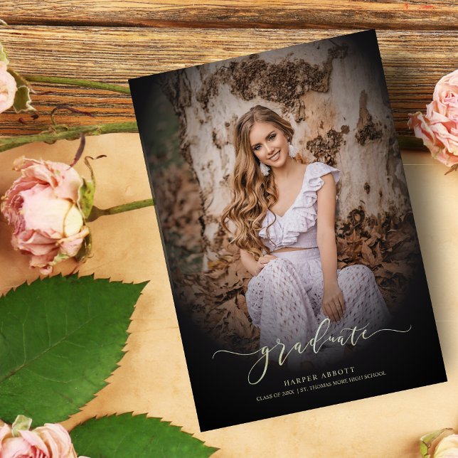 Guión de caligrafía elegante de foto graduada de d (Subido por el creador)