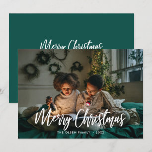 Guión de Cepillo Moderno de Feliz Navidad