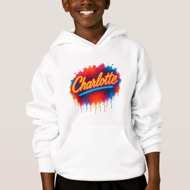 Guión de Charlotte Neon - Diseño de salpicaduras d (Anverso)
