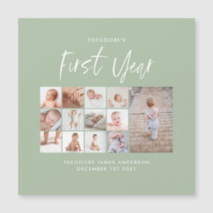 Guión de collage de fotos para bebés de primer año