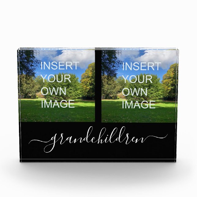 Guión de dos nietos de foto Personalizado (Anverso)