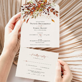 Guión de FALL todo en una invitación de boda