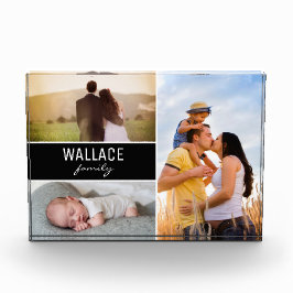 Guión de familia de Collage de fotos de personaliz