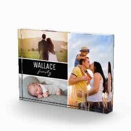 Guión de familia de Collage de fotos de personaliz
