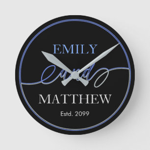 Guión De Fancia Con Pareja De Nombres Reloj De Par