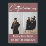 Guión de felicitaciones personalizadas Foto de gra<br><div class="desc">Guión de felicitaciones personalizadas Foto de graduado</div>