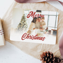 Guión de Feliz Navidad Familia Foto Personalizada