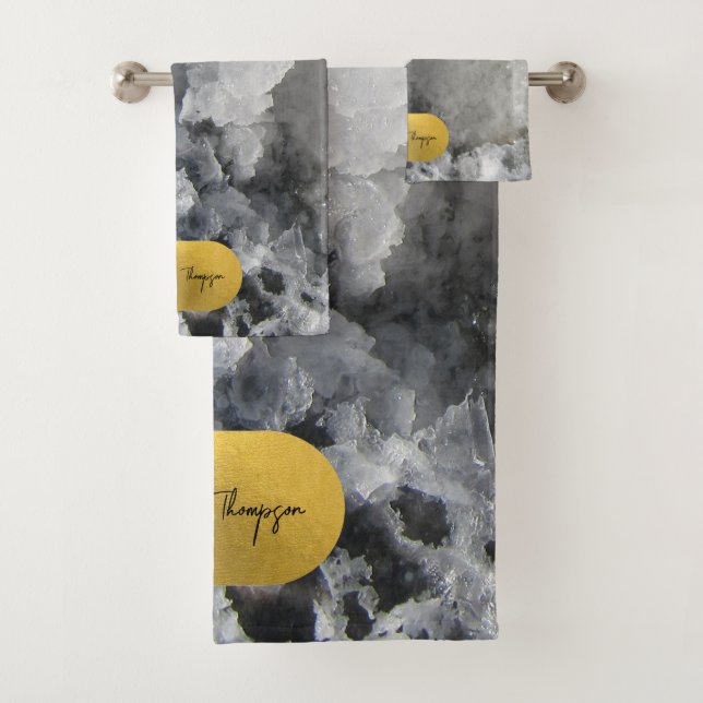 Guión de firma de cristales del mar de Relieve met (In situ)