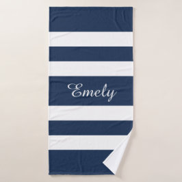 Guión de franjas azules modernas