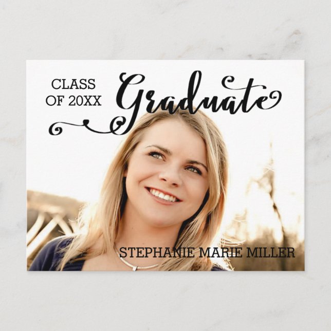 Guión de graduado - Tarjeta postal (Anverso)