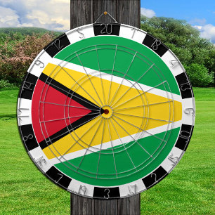 Guión de Guyana y bandera de Guyana / tablero de j