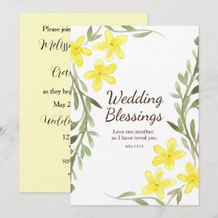 Guión de invitación a la boda Juan 15 12 Cristiano