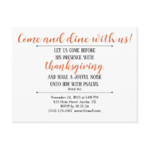 Guión de invitación a la cena de Acción de Gracias