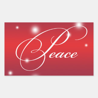 Guión de la cinta PEACE nieve brillante etiqueta d