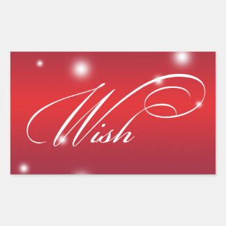 Guión de la cinta WISH nieve brillante etiqueta de