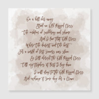 Guión de la letra de la vieja cruz manipulada