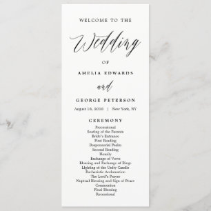 Guión de Mod del programa de Ceremonia de Boda EDI