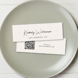 Guión de moda Código QR Tarjeta de visualización d