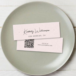 Guión de moda Código QR Tarjeta de visualización r