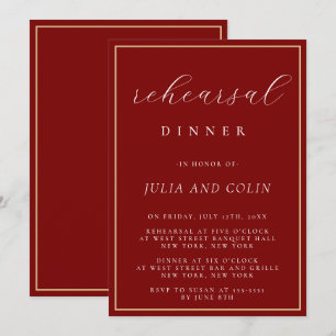 Guión de moda Invitación a la cena a prueba de Bor