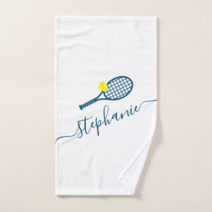 Guión de nombre personalizado de tenis Monograma a