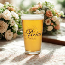 Guion de Novia Elegante Copa de Vidrio Personaliza