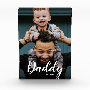 Guión de Papá Moderno Foto Personalizada Año