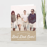 Guión de papá | Tarjeta del día del padre de Karaf
