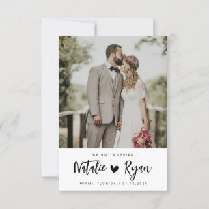 guión de pincel invitación boda blanco y negro