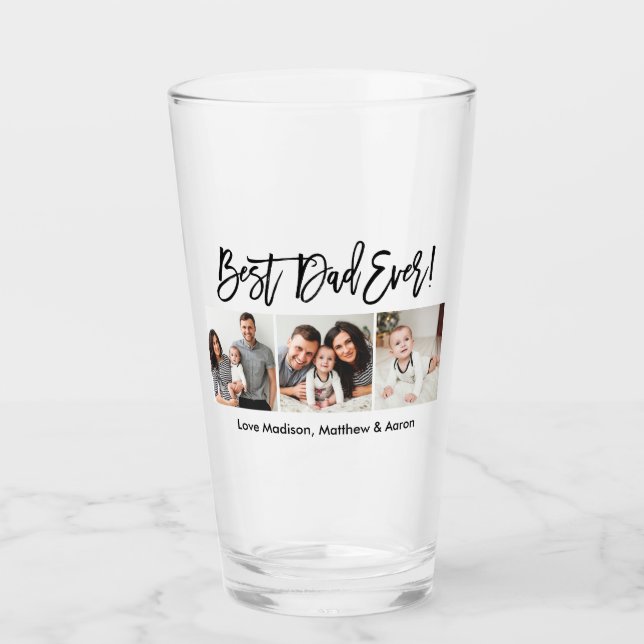 Guión de pincel moderno 3 foto mejor papá de la hi (Anverso)