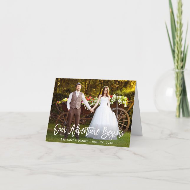 Guión de pincel Nuestra aventura comienza Nota Bod (Anverso)